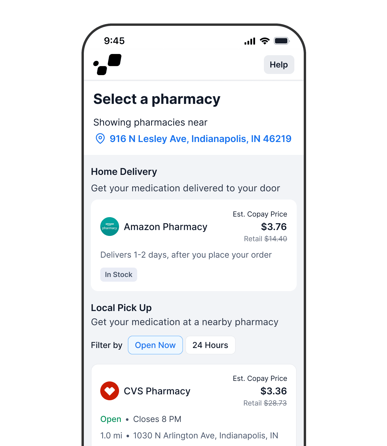 A digital prescription with a marketplace built in